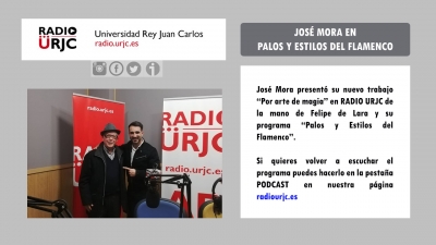 JOSÉ MORA PRESENTA SU NUEVO DISCO EN RADIO URJC URJC online