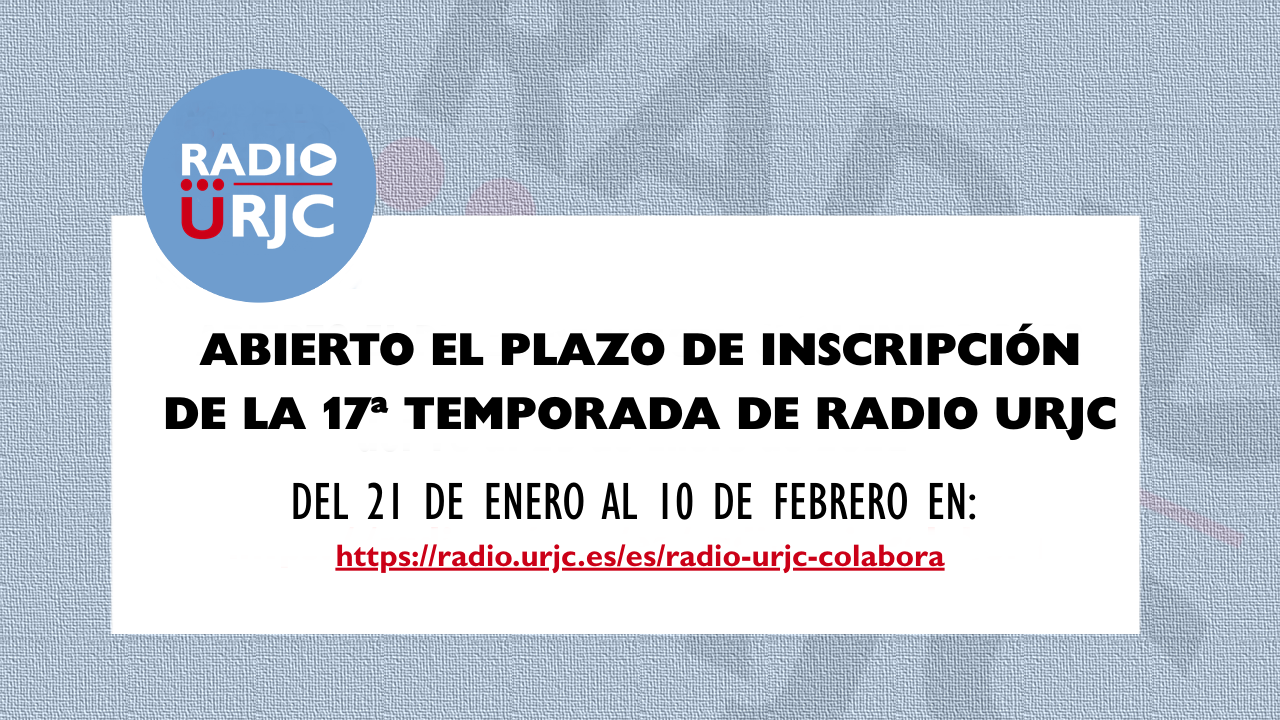 ABIERTO EL PLAZO DE INSCRIPCIÓN 1