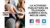 LA ACTIVIDAD PUBLICITARIA EN TELEVISIÓN AUMENTA EN EL MES DE ABRIL