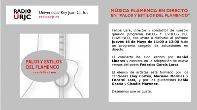 MÚSICA EN DIRECTO EN “PALOS Y ESTILOS DEL FLAMENCO”