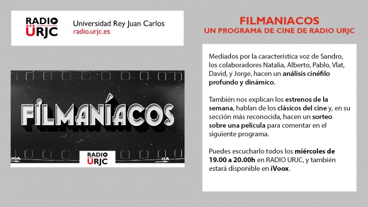 Filmaniacos, un programa de RADIO URJC especializado en cine