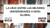 LA URJC ENTRE LAS MEJORES UNIVERSIDADES A NIVEL GLOBAL