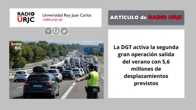 La DGT activa la segunda gran operación salida del verano con 5,6 millones de desplazamientos previstos